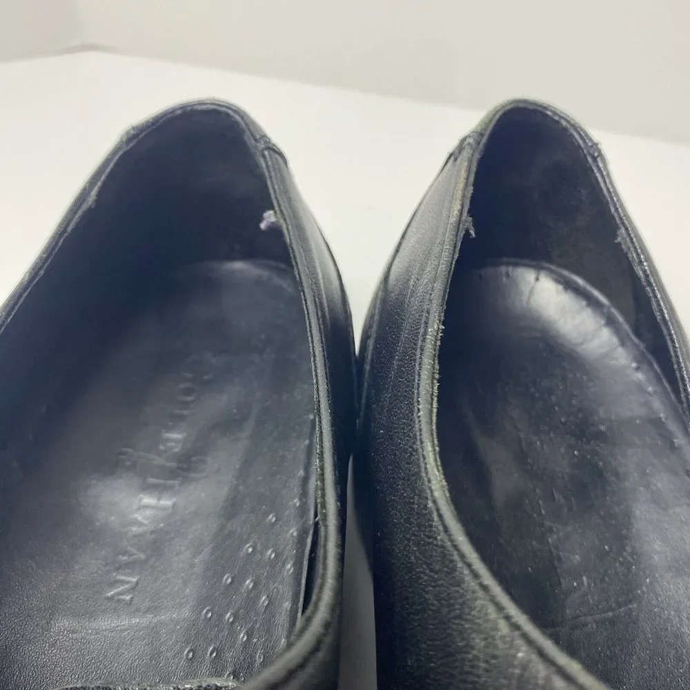 Cole Haan Men's 10.5 Air Adams Cap Toe black Leather Oxford Business dress Shoes